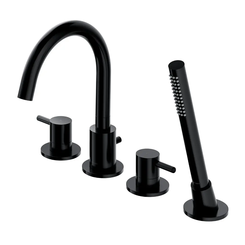  Y 4-Loch-Badewannenarmatur Schwarz seidenmatt (BLH) Y1232BL 