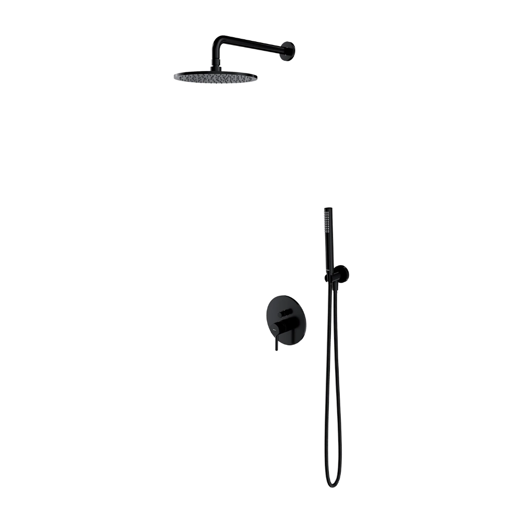 Y Unterputz-Duschsystem Schwarz seidenmatt (BLH)  SYSY18BL