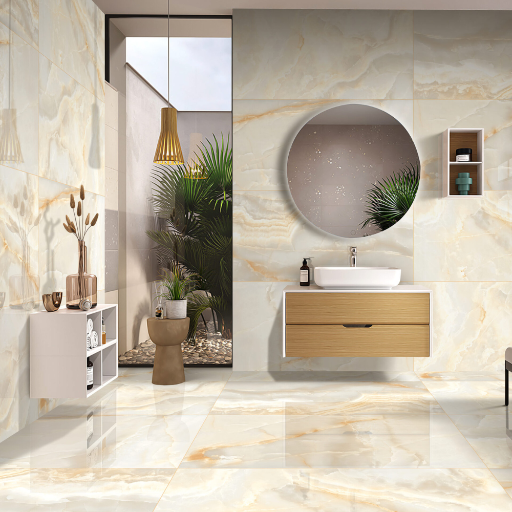 60×120cm Onyx Gold Hochglanz 9mm 