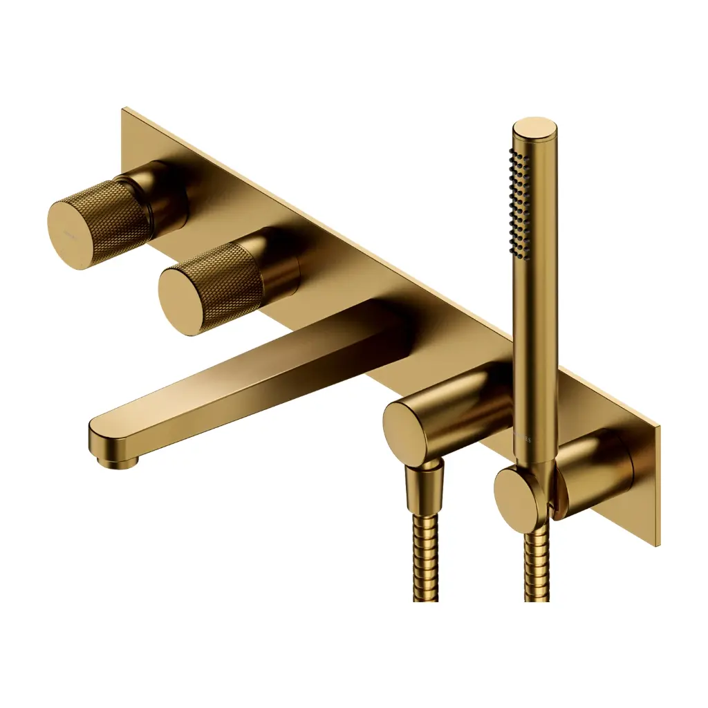 Contour Unterputz-5-Loch-Badewannenarmatur Gold gebürstetet (GLB)CT8037-1GLB