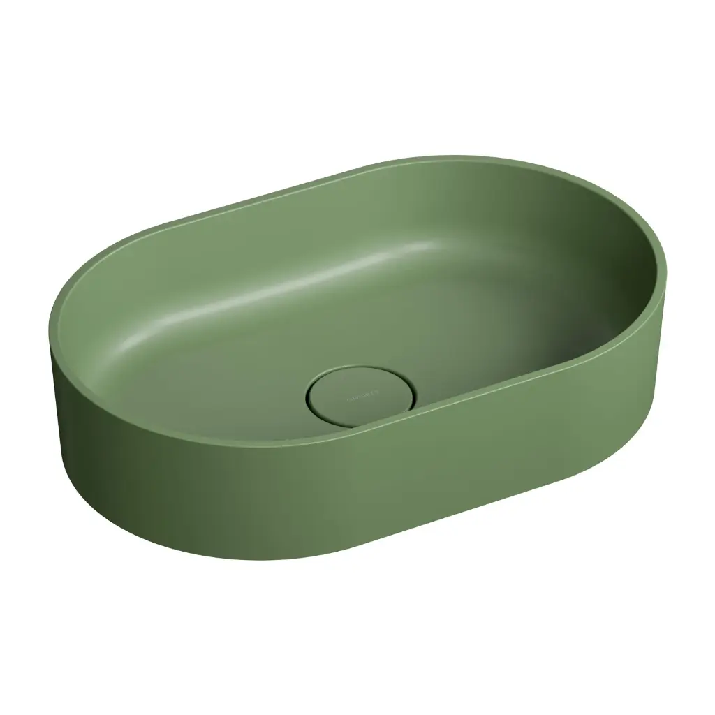 Ovo M+ Aufsatzwaschtisch, 55 x 36 cm Olive matt (OL) OVOUNOL