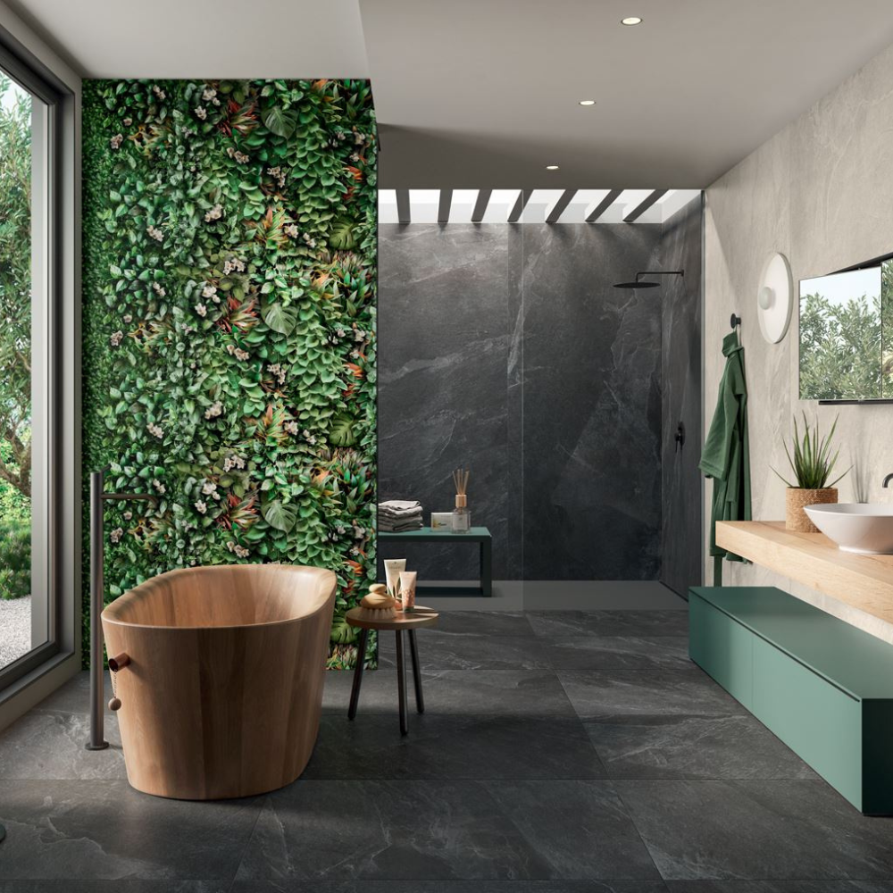 120x120cm Stone Trace Abyss Matt 6mm 