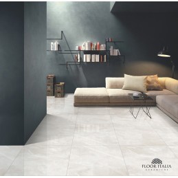 80x80cm Marmi Amani Bianco Hochglanz 9mm
