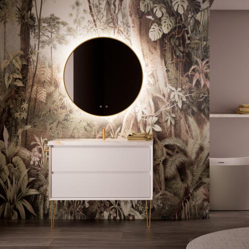 Schrank „Tablero Marino COOL“, 80 x 45 x 54 cm, 2 hängende Schubladen, mattweiß CL.080.WM  
