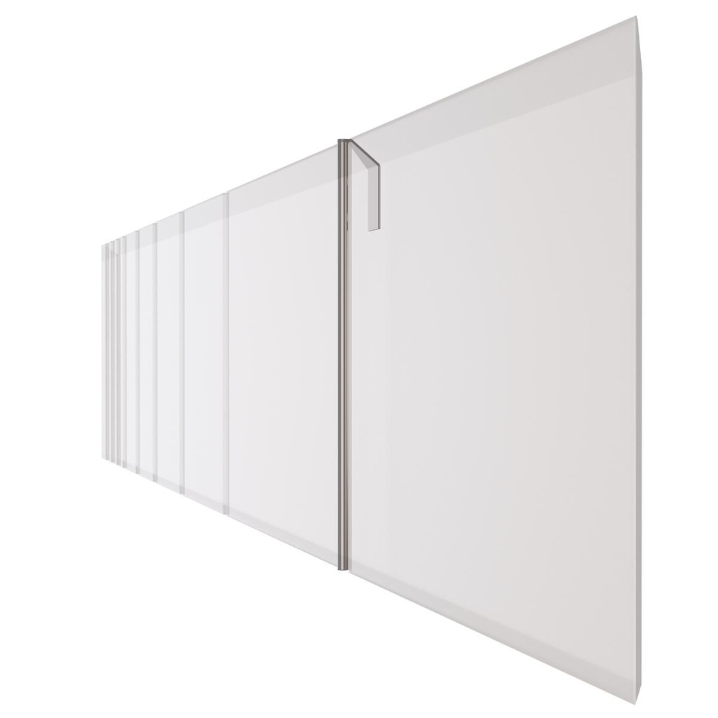 2er-Pack CLIP-Zierleisten Edelstahl, satiniert 16933.S