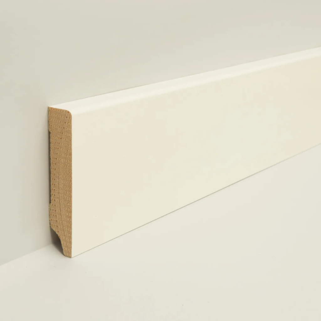 Sockelleiste Kiefer weiß lackiert (9010) WL10 16x78mm weiß CUBE #632NEU (SB632)