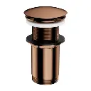 Klick-Klack-Stopfen für Waschtische ohne Überlauf Kupfer poliert (CP) A716CP