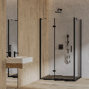 MANHATTAN Rechteck-Duschkabine mit Flügeltür, 120 x 100 cm MH1210BLTR