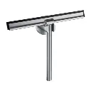 Uni Glaswischer mit Wandhalter Nickel gebürstet (NI) UN10910NI