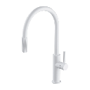 SWITCH Küchenarmatur mit ausziehbarem Auslauf und Filterset Weiß matt SW9059-FD1WM