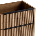Ersatzgriff für Möbel. Breite 60 cm (2 Stück). Ausführung: Mattschwarz T.030.060.NEGRO
