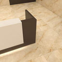 60x120cm Onyx Latte  Hochglanz 7mm 